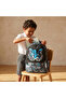 Tiger Print Backpack for Boys 5-8 Years with Adjustable Straps - 16 inches - 3