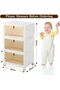 Plastic Storage Bins with Lids, Stackable Storage Containers with Wheels, Folding Storage Bo - 2