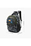 Game Controller Print Backpack for Boys 8-13 Years with Padded Shoulder Straps - 16 inches - 7
