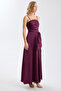 Flared Maxi Dress with Bow and Tulle Detail - 3