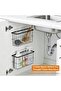 2 Pack Adhesive Cabinet Door Organizer, No Drill Wall Mounted Storage Box for Pantry Door, Kitchen & - 5