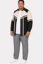 Large Size Men's T-Shirt Top Comfortable Fit Shirt Jacket Black Beige - 5