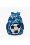 Football Print Backpack for Boys 5-8 Years with Padded Adjustable Straps