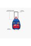 Cars Print 3-Piece School Trolley Bag Set for Boys 3-5 Years with Lunch Bag - 14 inches - 3