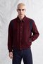 Men's Megane Oversize Cashmere Coat Burgundy - 3