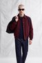 Men's Megane Oversize Cashmere Coat Burgundy - 4