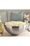 Stainless Steel 36 cm Large Serving Bowl Round Mixing Bowl Container Salad Presentation Bowl - 3