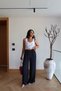 Elastic Waist Draped Wide Fit Trousers - 2