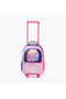 Print Trolley Bag for Girls 5-8 Years Retractable Handle - 16 inches - 4