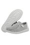 HEYDUDE Womens Wendy Sox Slip On Shoe, Stone White Size 8 Textile Upper Lightweight Loafer With Sock Like Fit And Flexible Outsole - 6