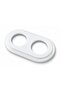Porcelain Retro Frame Set of 2 White – Aesthetic and Durable Design - 2