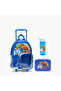 Print 3-Piece School Trolley Bag Set for Boys 3-5 Years with Lunch Box - 14 inches - 2