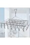 Clothes Drying Rack with 40 Clips,Stainless Steel Laundry Drying Rack Folding Sock Hanger,Wind-Proof - 7