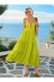 Rochie maxi, verde - L