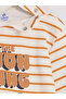 Beige Lion King Printed Striped Baby Boy Set - 4