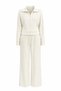 High Collar Zippered Sweat Track Suit Bottom Set
