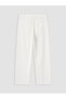 White Relax Fit Men's Pleated Trousers - 7
