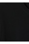Black Crew Neck Long Sleeve Combed Cotton Men's T-Shirt - 6
