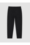 Black Regular Fit Girls Gabardine Trousers - 5