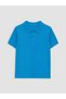 Turquoise Polo Collar Boys' Pique T-Shirt - 3