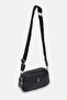 Women's Black Crossbody Bag Soft Textured, Small Size Daily Shoulder Bag 21X12 cm - 3