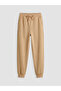 Beige Boys' Pique Jogger Sweatpants - 2