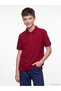 Burgundy Polo Collar Boys' Pique T-Shirt
