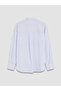 Blue Striped Oversize Oxford Women's Shirt - 7