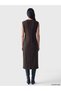 Brown Crew Neck Soft Touch Dress - 4