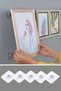 Super Strong Frame Hanger Pin-Free Screw Nail Hook Adhesive Shelf Holder Hanger 4 Pieces - 8