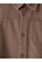 Brown Gabardine Boys' 3-Piece Suit - 3