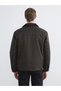 Khaki Shirt Collar Men's Jacket - 5
