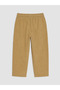 Beige Baby Boy Corduroy Pants - 3