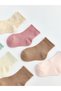 Ecru Ruffled Baby Girl Socks, Pack of 7 - 2