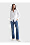 White Pleated Peplum Women's Shirt - 2