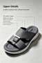Fashionable Textured Upper Sliders with Refined Hardware