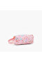 Rabbit Print Pencil Pouch with Zip Closure - 3