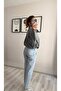 High Collar Zippered Bomber Jacket - 8