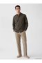 Khaki Regular Fit Dobby Men's Shirt - 2