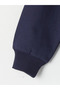 Navy Blue California Printed Girls' Tracksuit Set - 5