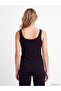 Black Square Neck Women's Tank Top - 4