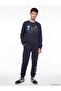 Navy Blue Playstation Printed Boys' Tracksuit Set