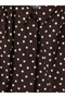 Brown Polka Dot Poplin Women's Shirt - 6
