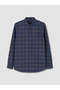 Yellow Regular Fit Plaid Men's Shirt - 4