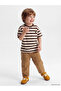 Beige Baby Boy Corduroy Pants