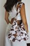 Coquette - Cow Brown Ecru Cow Patterned Furry Large Volume Women's Shoulder Bag - 6