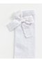 White Bowknot Girls' Knee Socks, Pack of 2 - 2