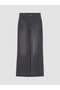Gray Wideleg Women's Jean Pants - 6