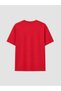 Red Mickey Mouse Printed 100% Cotton Women's T-Shirt - 6