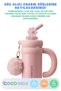 Cocosmile 950ml Tumbler Charm Series Shiny Body Non-Slip Base With/Without Straw Large Handle Plush Decorated Charm and Silicone Straw Decoration Sus304 Stainless Steel Thermos 6 Hours Hot/Cold - 2